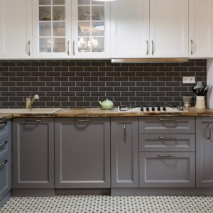 Century 2x6 Brick Black Porcelain Mosaic Tile - Image 7