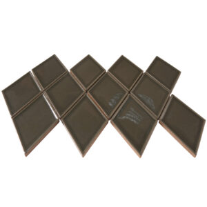 Century Harlequin Dark Gray Porcelain Mosaic Tile - Image 6