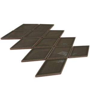 Century Harlequin Dark Gray Porcelain Mosaic Tile - Image 3