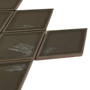 Century Harlequin Dark Gray Porcelain Mosaic Tile - Image 5