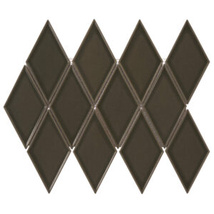 Century Harlequin Dark Gray Porcelain Mosaic Tile