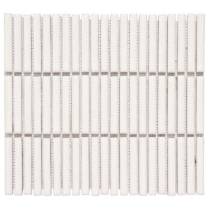Villagio Stacked Brick White Porcelain Mosaic Tile