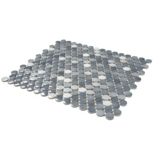 Cosmos Multi Color 0.75 inch Penny Round Mosaic Tile - Image 3