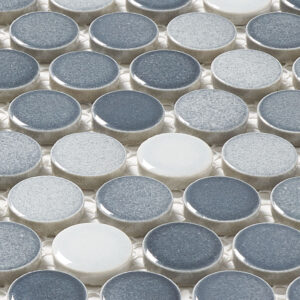 Cosmos Multi Color 0.75 inch Penny Round Mosaic Tile - Image 4