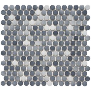 Cosmos Multi Color 0.75 inch Penny Round Mosaic Tile