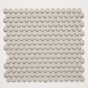 Rivonia 0.75 inch Black Matt Peny Round Mosaic Tile - Image 6