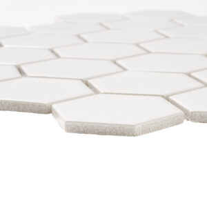Rivonia 2x2 Honeycomb White Glossy Mosaic Tile - Image 6