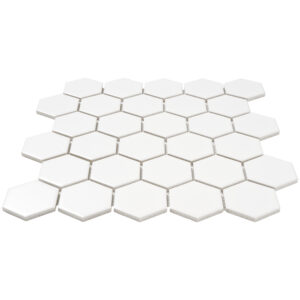 Rivonia 2x2 Honeycomb White Matt Mosaic Tile - Image 3