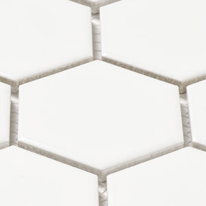 Rivonia 2x2 Honeycomb White Matt Mosaic Tile - Image 5
