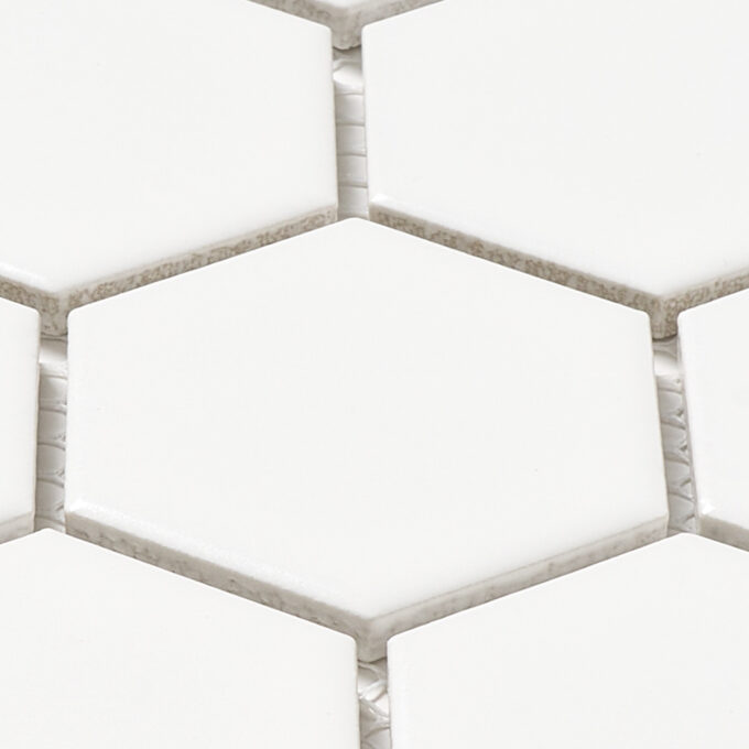 Rivonia 2x2 Honeycomb White Matt Mosaic Tile - Image 5
