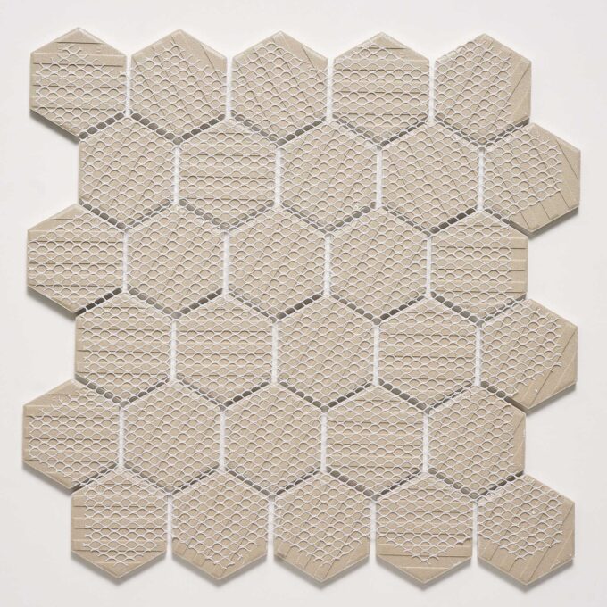 Rivonia 2x2 Honeycomb White Matt Mosaic Tile - Image 6