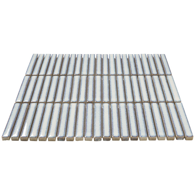 Villagio Stacked Brick Light Grey Porcelain Mosaic Tile - Image 2