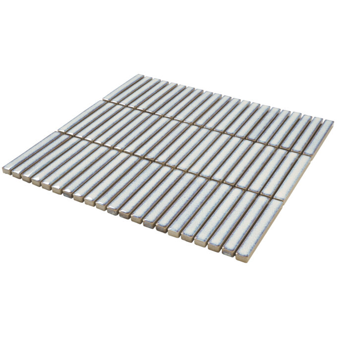Villagio Stacked Brick Light Grey Porcelain Mosaic Tile - Image 3