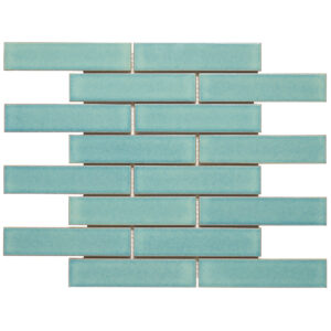 Summer Brick Green Porcelain Mosaic Tile