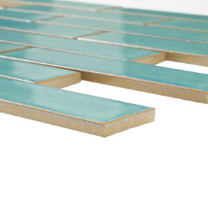 Summer Brick Green Porcelain Mosaic Tile - Image 6