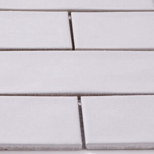 Forio 2" x 6" Brick Silver Glossy Porcelain Mosaic Tile - Image 5