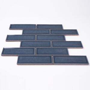 Century 2x6 Brick Blue Porcelain Mosaic Tile - Image 5