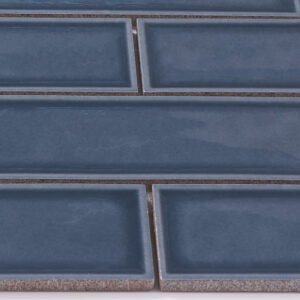 Century 2x6 Brick Blue Porcelain Mosaic Tile - Image 3
