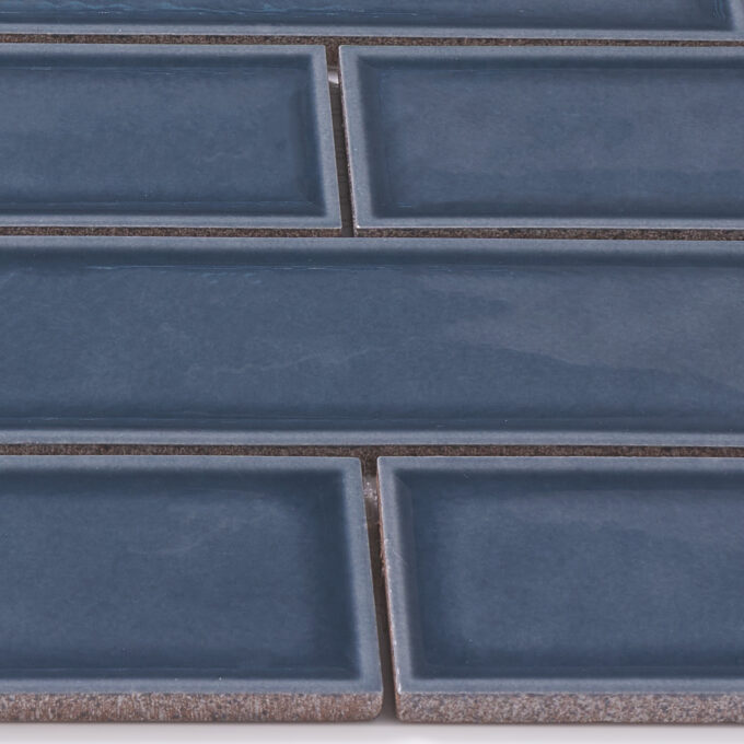 Century 2x6 Brick Blue Porcelain Mosaic Tile - Image 3