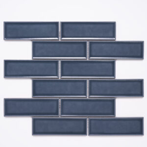 Century 2x6 Brick Blue Porcelain Mosaic Tile