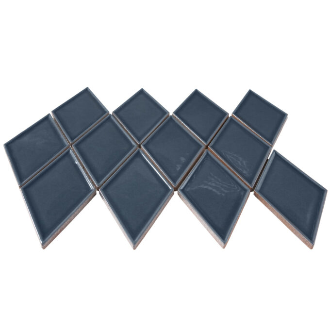 Century Harlequin Blue Porcelain Mosaic Tile - Image 5