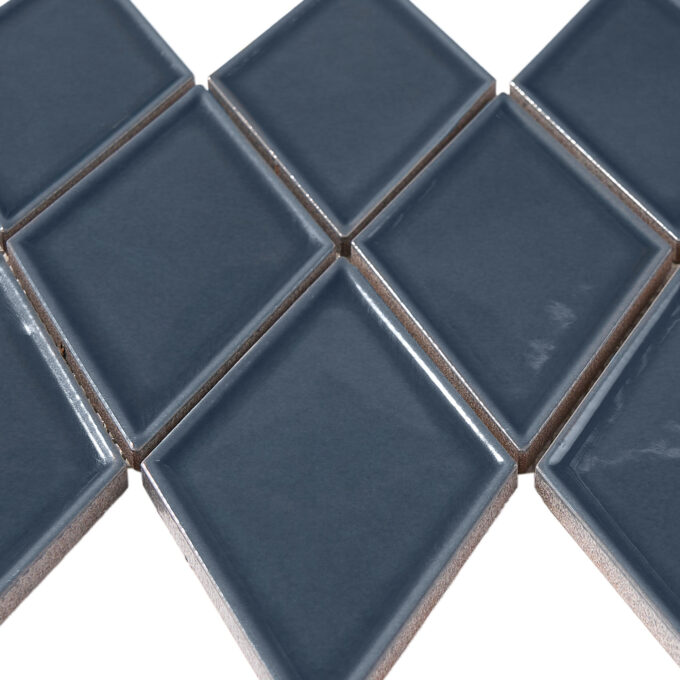 Century Harlequin Blue Porcelain Mosaic Tile - Image 3