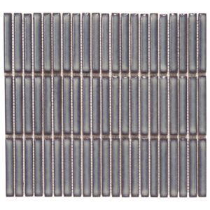 Villagio Stacked Brick Dark Grey Porcelain Mosaic Tile