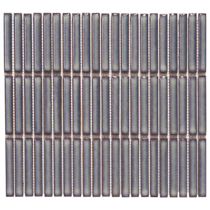 Villagio Stacked Brick Dark Grey Porcelain Mosaic Tile