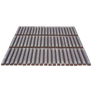 Villagio Stacked Brick Dark Grey Porcelain Mosaic Tile - Image 3