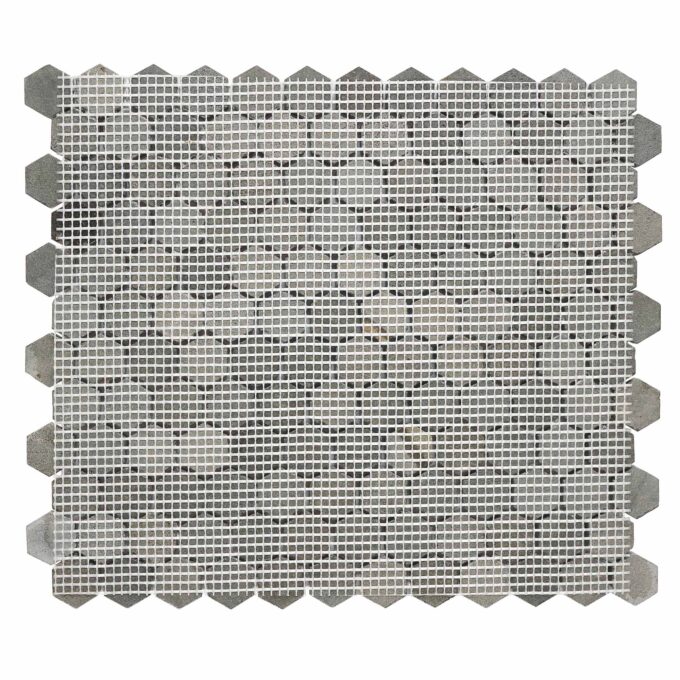 Vulcan Black 1 inch Hexagon Honed Mosaic Tile - Image 6