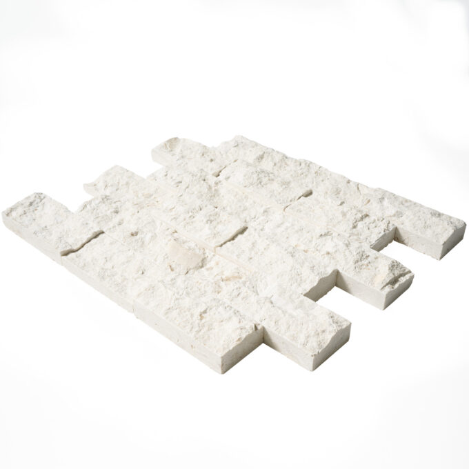 Fresca Limestone 2" x 4" Split Face Mosaic Tile - Image 3