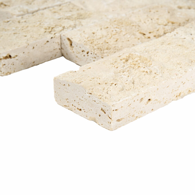 Fresca Limestone 2" x 4" Split Face Mosaic Tile - Image 4