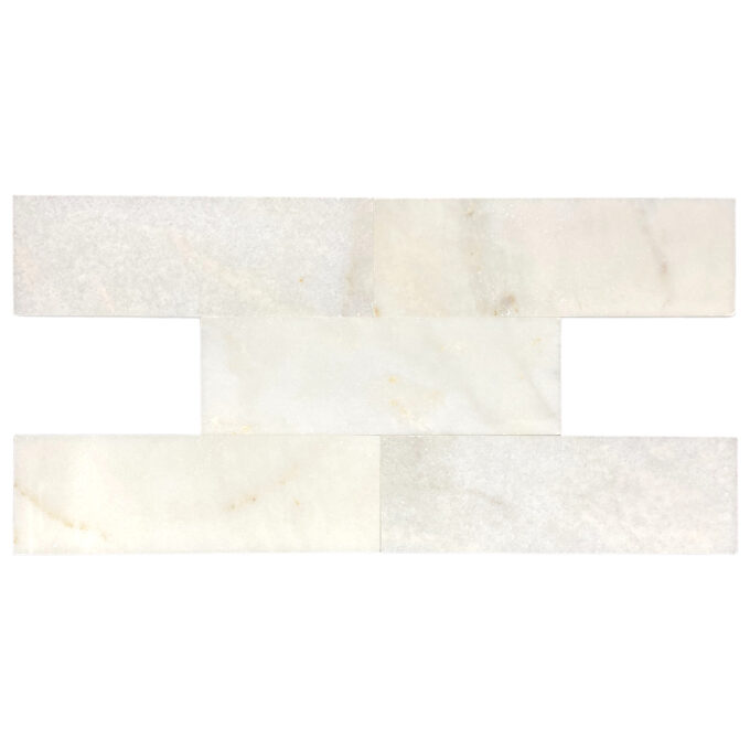 Pale Gray Marble 3" x 9" Polished Tile
