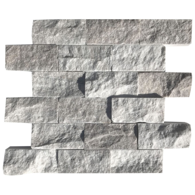 Apex Marble 2" x 4" Split Face Mosaic Tile