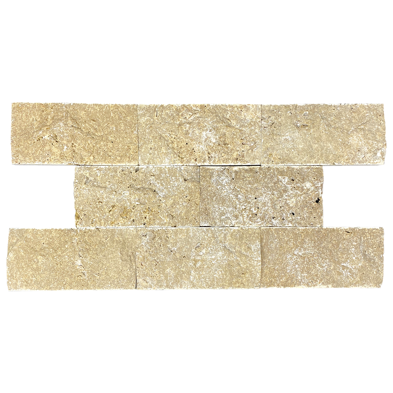 Tuscany Brown Travertine 3″ x 6″ Split Face Tile