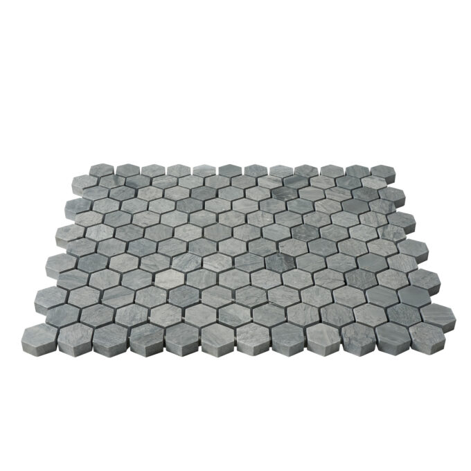 Marinewood Marble 1" x 1" Honeycomb Honed Mosaic Tile - Image 2