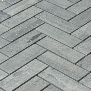 Marinewood Marble 1" x 3" Herringbone Honed Mosaic Tile - Image 5