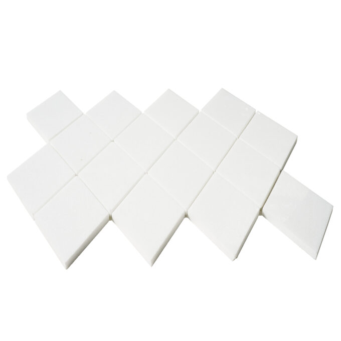 Thassos Marble 3" x 5.5" Harlequin Polished Mosaic Tile - Image 2