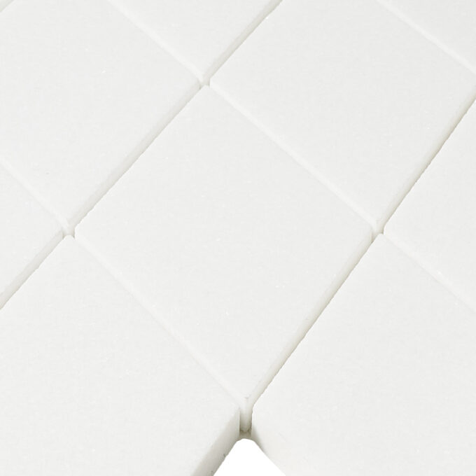Thassos Marble 3" x 5.5" Harlequin Polished Mosaic Tile - Image 5