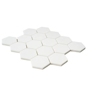 Thassos Marble 3" x 3" Honeycomb Polished Mosaic Tile - Image 3