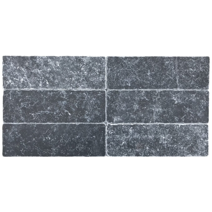 Midnight Marble 3" x 9" Tumbled Tile