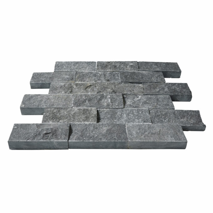 Midnight Marble 2" x 4" Split Face Mosaic Tile - Image 3