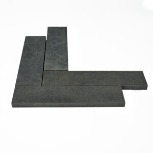 Vulcan Black 2" x 8" Herringbone Honed Mosaic Tile - Image 4