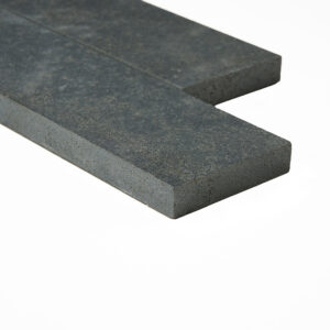 Vulcan Black 2" x 8" Herringbone Honed Mosaic Tile - Image 5