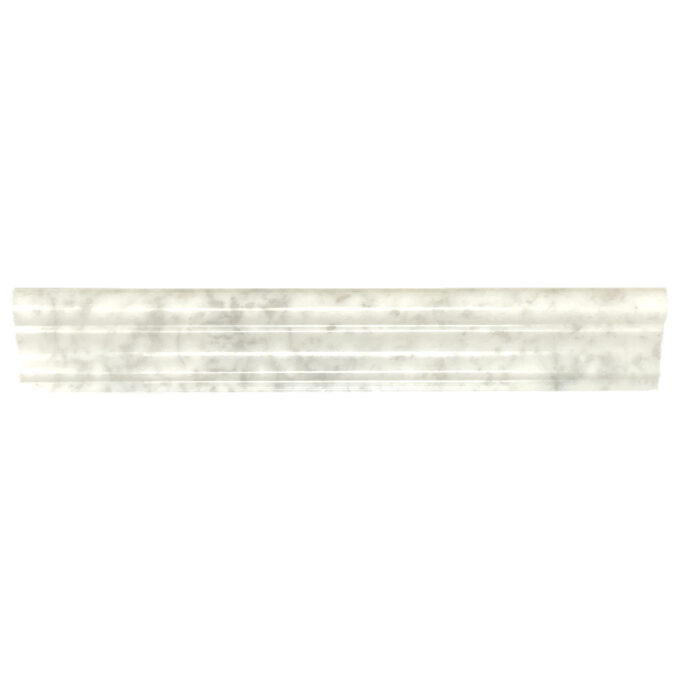 Carrara Marble 2" x 12" Polished Chair Rail Liner