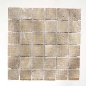 Tuscany Brown Travertine 2" x 2" Tumbled Mosaic Tile - Image 6