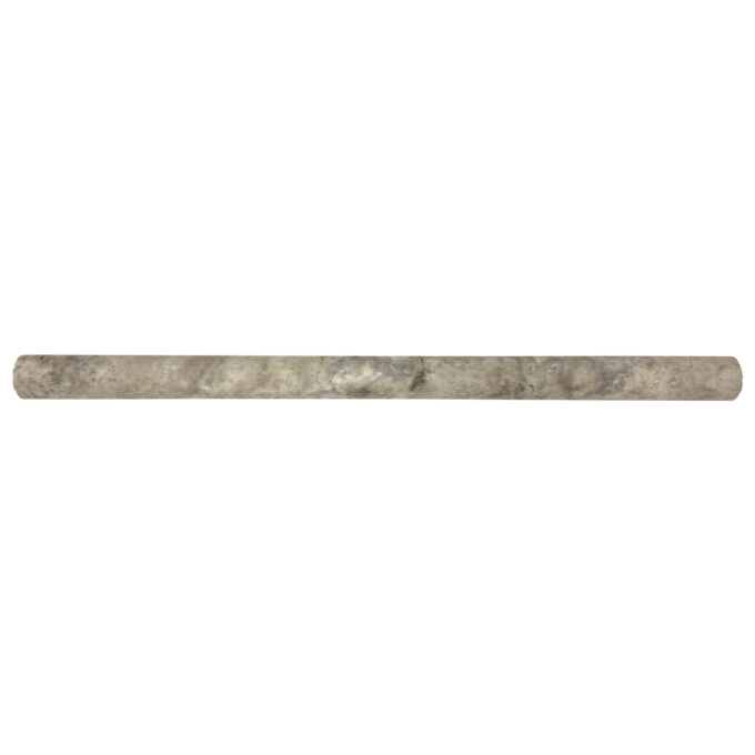 Argento Travertine 0.75" x 12" Honed Pencil Liner