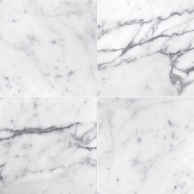 Carrara Marble 6" x 6" Polished Tile