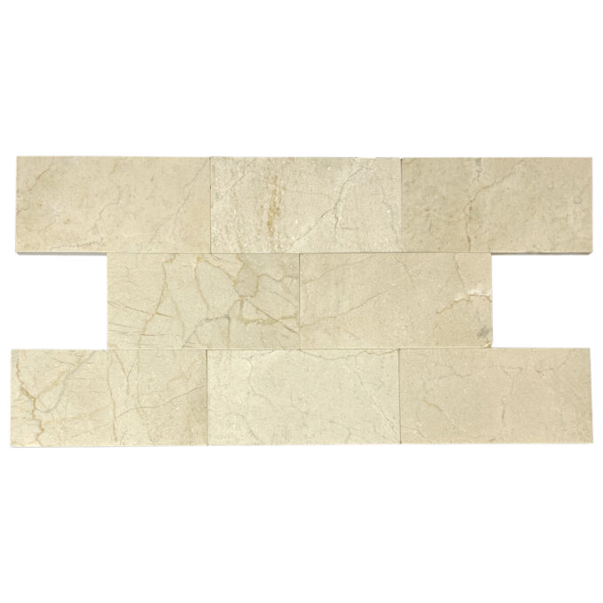 Marfil Beige Marble 3" x 6" Polished Tile
