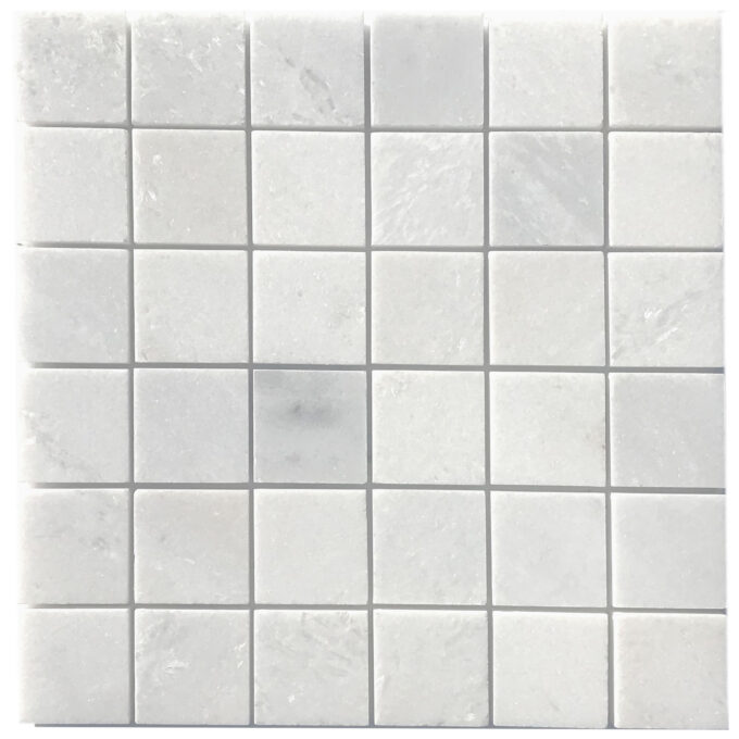 Winter White Marble 2" x 2" Mosaic Tile